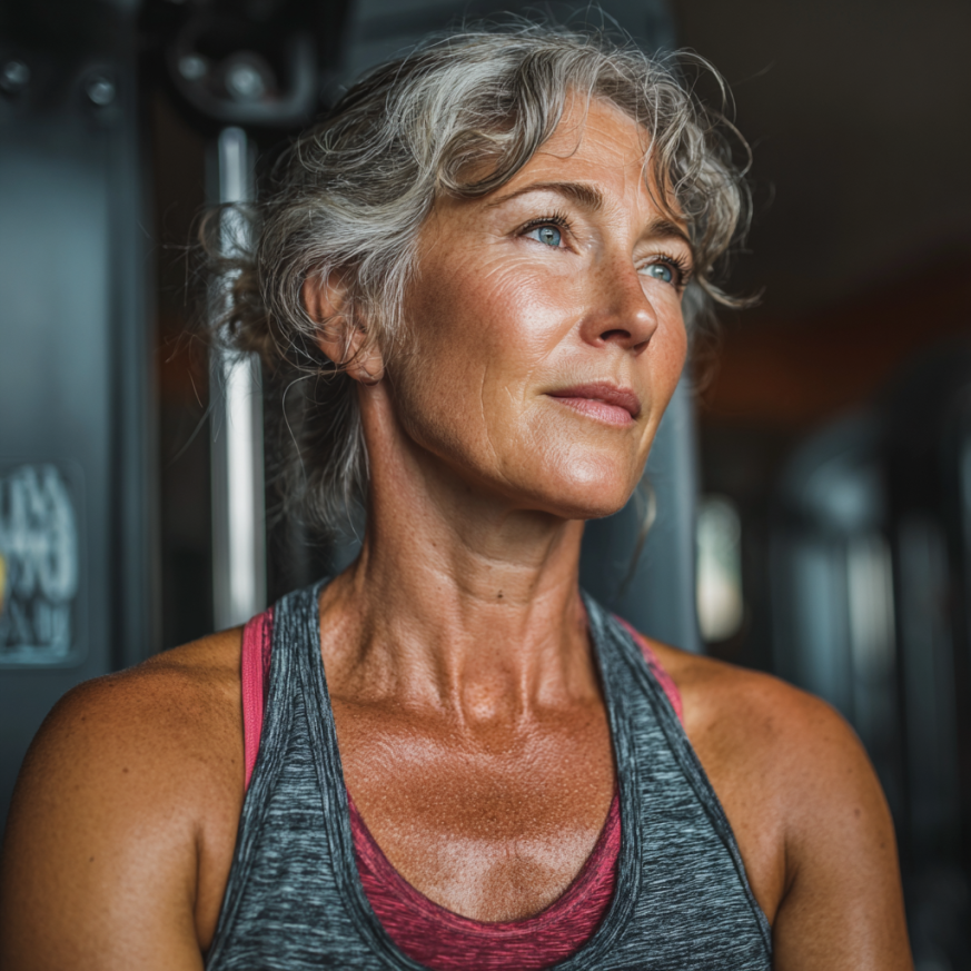 Grup de seniori în clasă de fitness